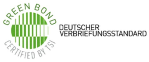 GREEN BOND CERTIFIED BY TSI DEUTSCHER VERBRIEFUNGSSTANDARD Logo (DPMA, 12.01.2017)