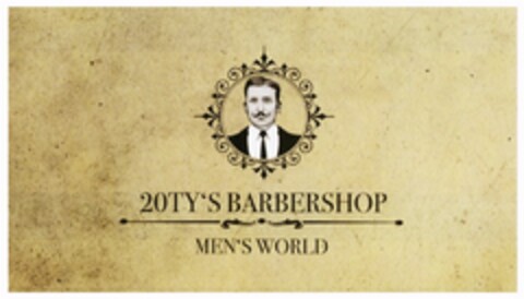 20TY'S BARBERSHOP MEN'S WORLD Logo (DPMA, 09/15/2017)