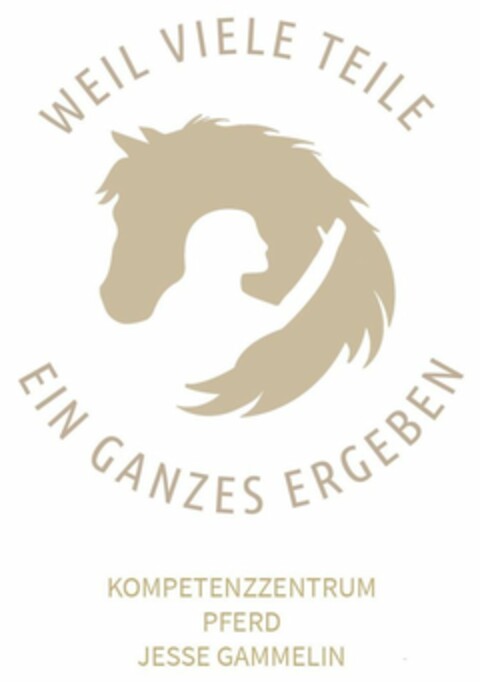 WEIL VIELE TEILE EIN GANZES ERGEBEN KOMPETENZZENTRUM PFERD JESSE GAMMELIN Logo (DPMA, 07/03/2024)