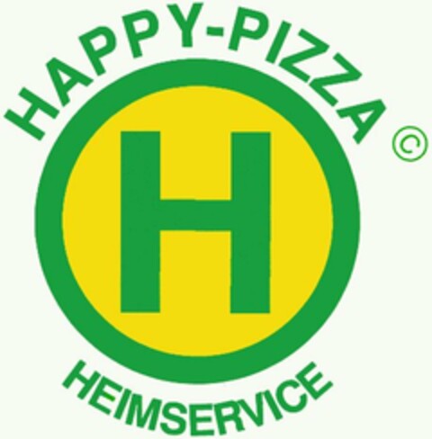 HAPPY-PIZZA HEIMSERVICE Logo (DPMA, 10.10.2003)