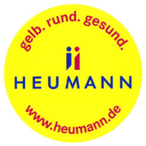 HEUMANN gelb. rund. gesund. www.heumann.de Logo (DPMA, 10.04.2006)