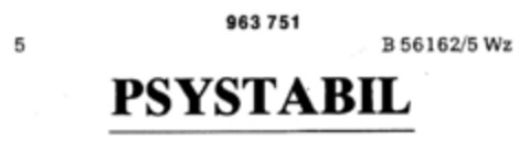 PSYSTABIL Logo (DPMA, 05/26/1976)