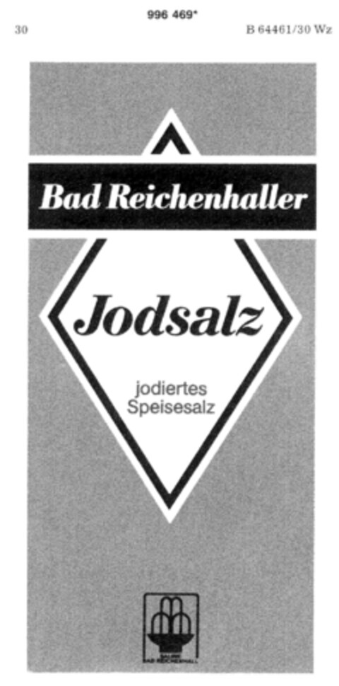 Bad Reichenhaller Jodsalz Logo (DPMA, 11/08/1979)