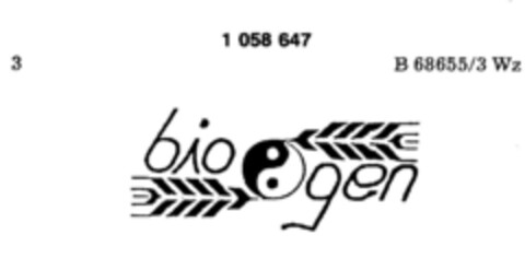 bio gen Logo (DPMA, 13.08.1981)