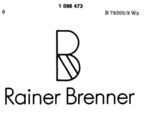 Rainer Brenner Logo (DPMA, 24.04.1986)
