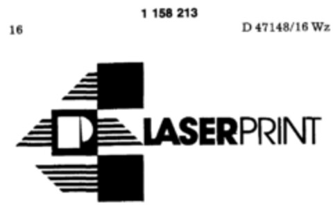 LASERPRINT Logo (DPMA, 09.10.1989)