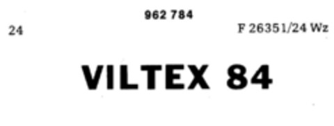 VILTEX 84 Logo (DPMA, 24.12.1975)