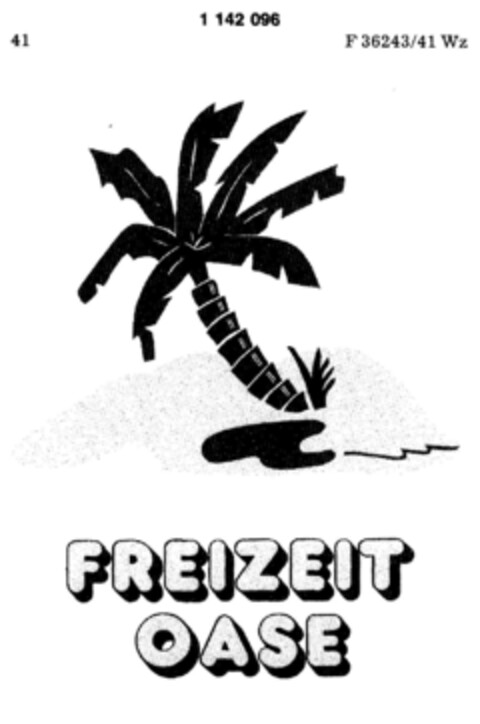 FREIZEIT OASE Logo (DPMA, 15.10.1988)