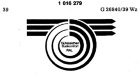 Gütezeichen Buskomfort RAL Logo (DPMA, 02.04.1979)