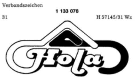 Hola Logo (DPMA, 01/13/1987)