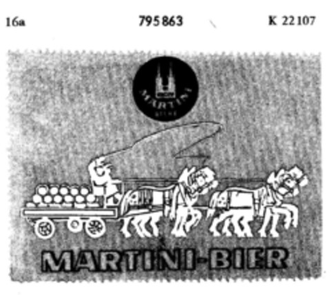 MARTINI-BIER Logo (DPMA, 18.10.1963)