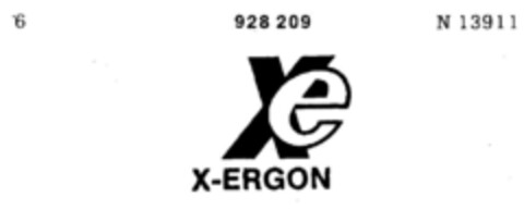 Xe X-ERGON Logo (DPMA, 10.01.1974)