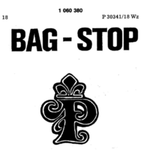 BAG-STOP Logo (DPMA, 03.06.1983)