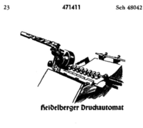 Heidelberger Druckautomat Logo (DPMA, 09/29/1934)