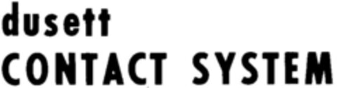 dusett CONTACT SYSTEM Logo (DPMA, 27.08.1973)
