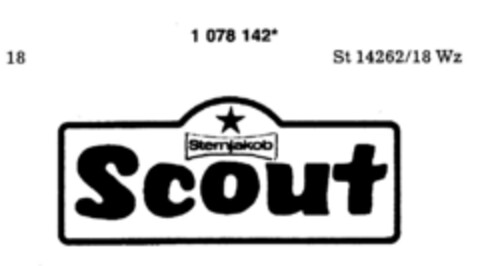 Sternjakob Scout Logo (DPMA, 18.04.1985)