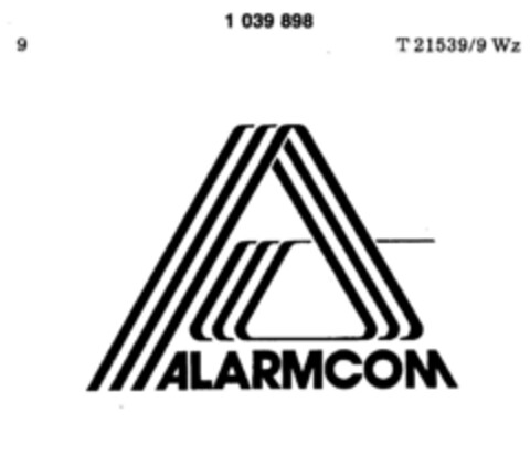 ALARMCOM Logo (DPMA, 27.01.1982)
