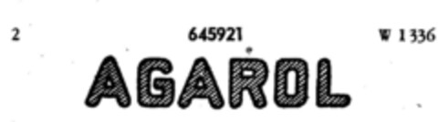 AGAROL Logo (DPMA, 23.12.1950)