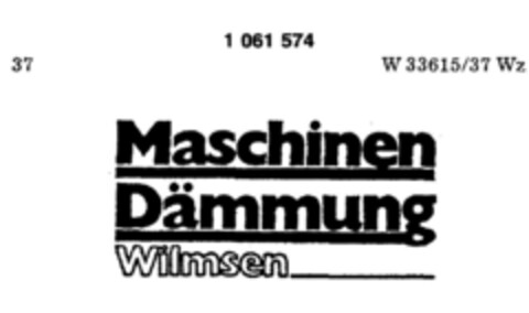 Maschinen Dämmung Wilmsen Logo (DPMA, 10/24/1983)