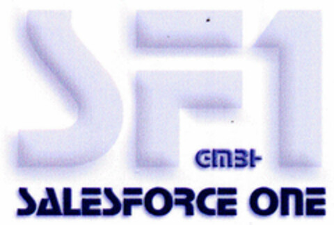 SF1 GmbH SALESFORCE ONE Logo (DPMA, 15.12.2000)