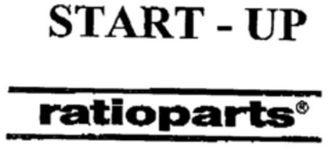 START-UP ratioparts Logo (DPMA, 15.02.2001)