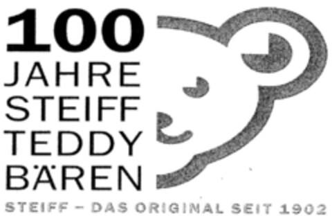 100 JAHRE STEIFF TEDDY BÄREN STEIF - DAS ORIGINAL SEIT 1902 Logo (DPMA, 16.05.2001)