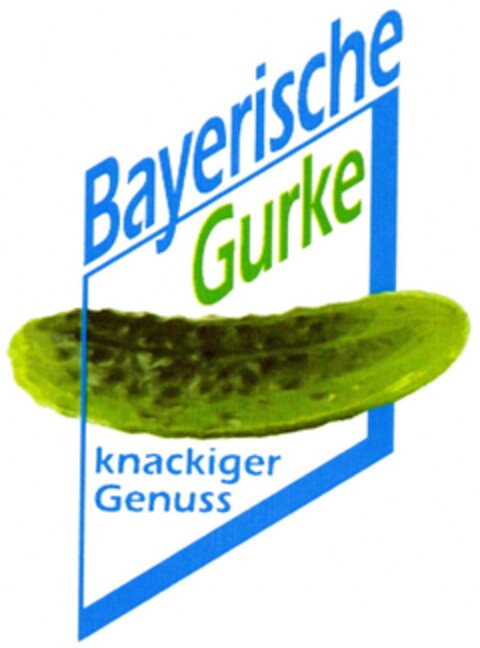 Bayerische Gurke knackiger Genuss Logo (DPMA, 12.06.2008)