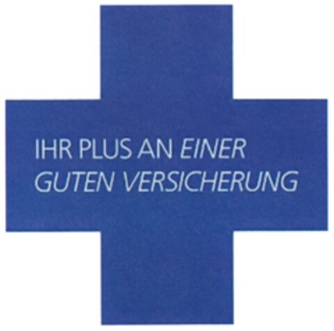 IHR PLUS AN EINER GUTEN VERSICHERUNG Logo (DPMA, 09/24/2012)