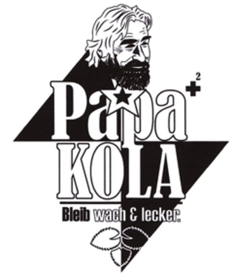 Papa KOLA Bleib wach & lecker. Logo (DPMA, 01/20/2015)