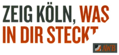 ZEIG KÖLN, WAS IN DIR STECKT AWB Logo (DPMA, 05/20/2015)