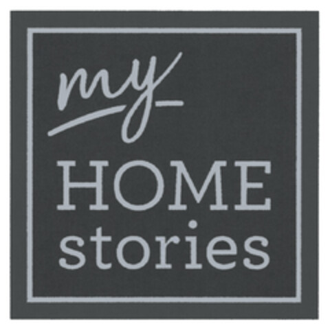 my HOME stories Logo (DPMA, 18.04.2019)