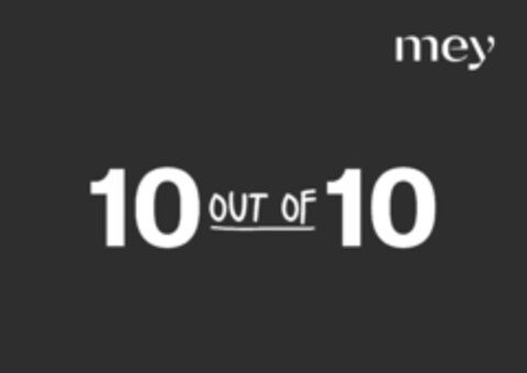 mey 10 OUT OF 10 Logo (DPMA, 11.01.2024)