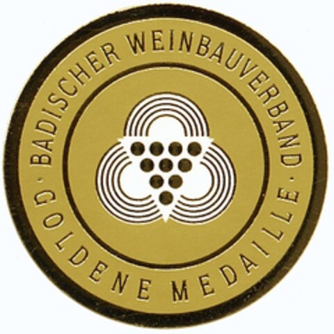BADISCHER WEINBAUVERBAND GOLDENE MEDAILLE Logo (DPMA, 12/22/2006)