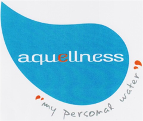aquellness "my personal water" Logo (DPMA, 12.07.2007)