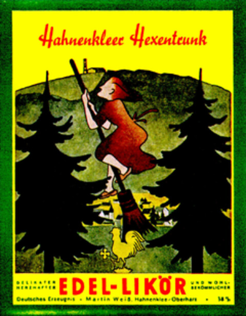 Hahnenkleer Hexentrunk Logo (DPMA, 03/25/1996)