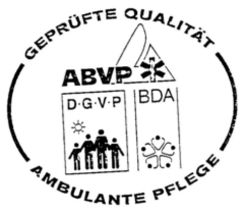 GEPRÜFTE QUALITÄT AMBULANTE PFLEGE Logo (DPMA, 10.10.1998)