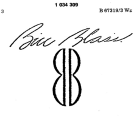 Bill Blass Logo (DPMA, 28.01.1981)