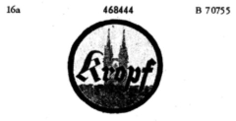 Kropf Logo (DPMA, 20.03.1934)