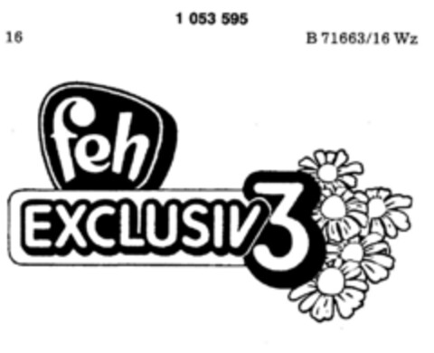 feh EXCLUSIV 3 Logo (DPMA, 04.01.1983)