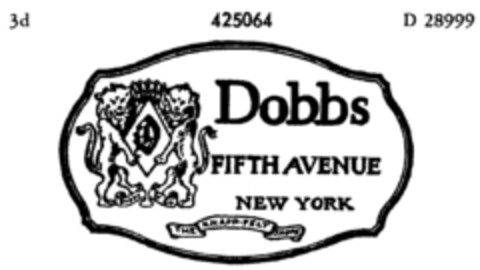 Dobbs FIFTH AVENUE NEW YORK Logo (DPMA, 12.03.1930)