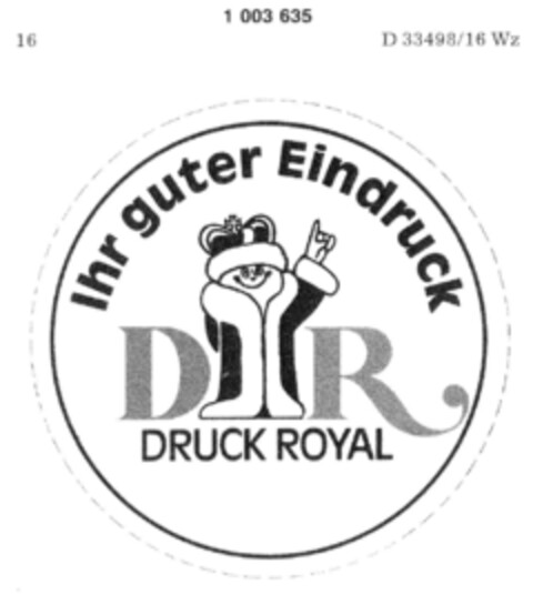 DR DRUCK ROYAL Logo (DPMA, 21.03.1979)