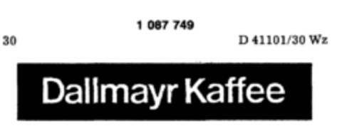 Dallmayr Kaffee Logo (DPMA, 06/22/1985)