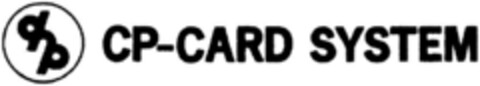 CP-CARD SYSTEM Logo (DPMA, 26.04.1991)