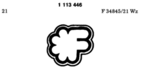 F Logo (DPMA, 13.11.1986)