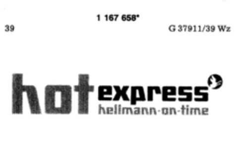 hot express hellman-on-time Logo (DPMA, 05.04.1990)