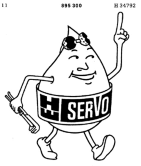 SERVO Logo (DPMA, 16.09.1970)