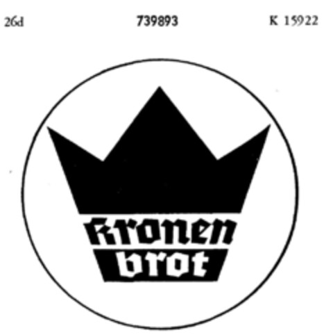 kronen brot Logo (DPMA, 16.03.1959)