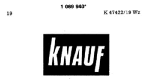 KNAUF Logo (DPMA, 08/16/1984)