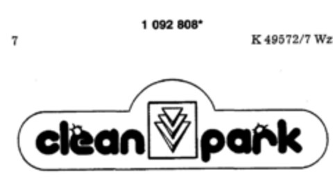 clean park Logo (DPMA, 20.03.1986)