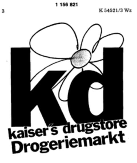 kd kaiser's drugstore Drogeriemarkt Logo (DPMA, 03.06.1989)